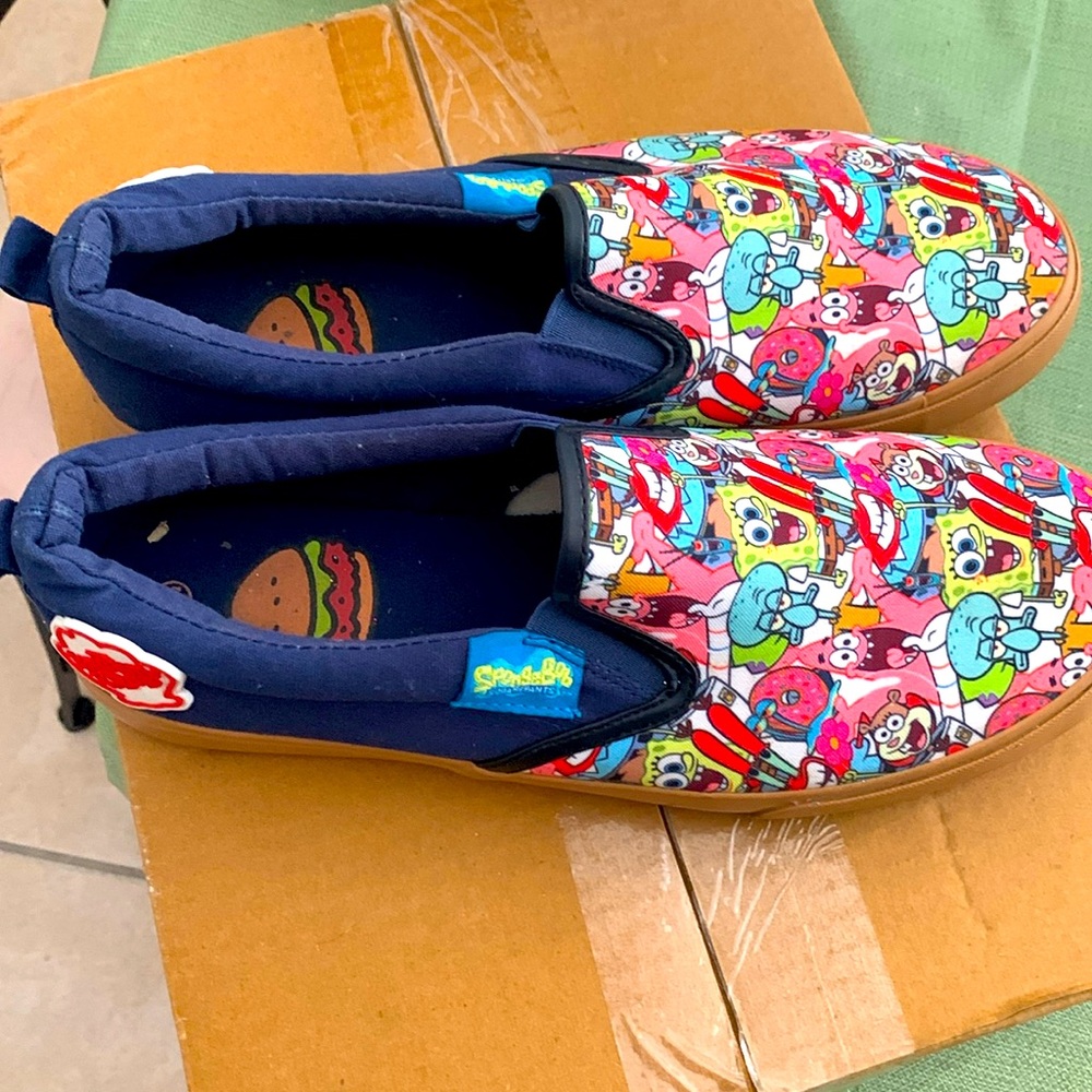 SpongeBob Square, Sants, the Krusty crab shoes ground up 10 1/2 Sz
